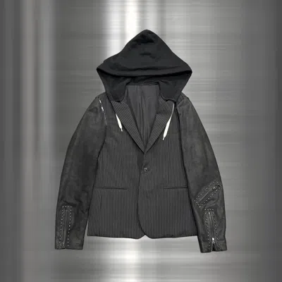 Pre-owned Number N Ine X Takahiromiyashita The Soloist Number (n)ine Aw05 Studded Hybrid Blazer In Black