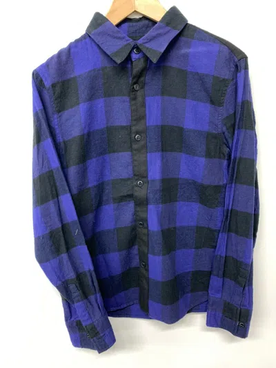 Pre-owned Number N Ine X Takahiromiyashita The Soloist Number Nine Blue Check Flannel