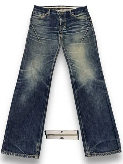 Pre-owned Number N Ine X Takahiromiyashita The Soloist Number (n)ine Ss02 “modern Age” Denim Jeans In Blue