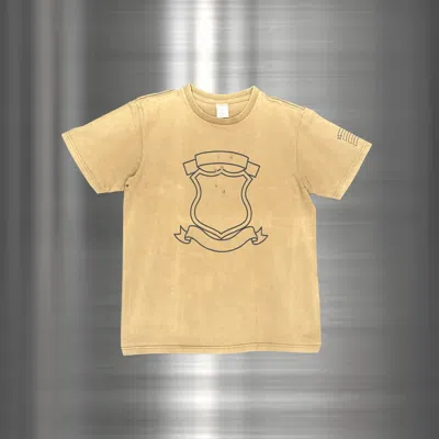 Pre-owned Number N Ine X Takahiromiyashita The Soloist Number (n)ine Ss02 “shield” Tee In Sand