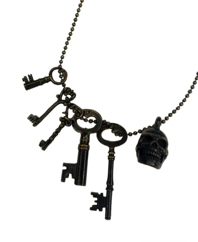 Pre-owned Number N Ine X Takahiromiyashita The Soloist Number (n)ine Ss06 Brass Skull Key Long Necklace