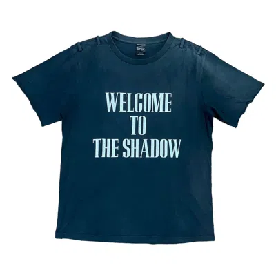 Pre-owned Number N Ine X Takahiromiyashita The Soloist Number Nine Welcome To The Shadow Distressed Tee In Black