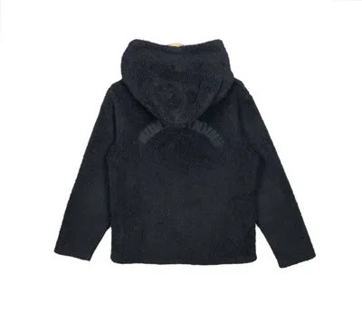 Pre-owned Number N Ine X Takahiromiyashita The Soloist Og Number Nine Spell Out Sherpa Pile Wool Hooded Jacket In Black