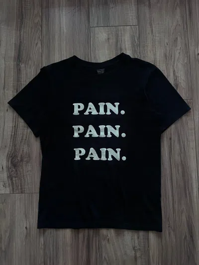Pre-owned Number N Ine X Takahiromiyashita The Soloist “pain Pain Pain” T Shirt 2003 Aw/ss Touch Me Im Sick In Black