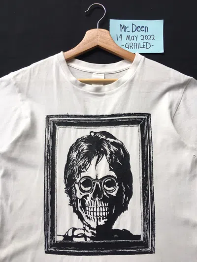 Pre-owned Number N Ine X Takahiromiyashita The Soloist Ss04 Number Nine X John Lennon Skull Tshirt In White
