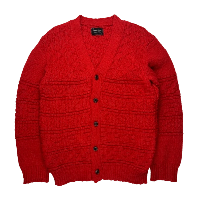 Pre-owned Number N Ine X Takahiromiyashita The Soloist Ss/aw03 Red Knit Cardigan