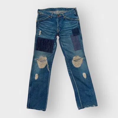 Pre-owned Number N Ine X Takahiromiyashita The Soloist Touch Me I'm Sick Patchwork Jeans In Blue