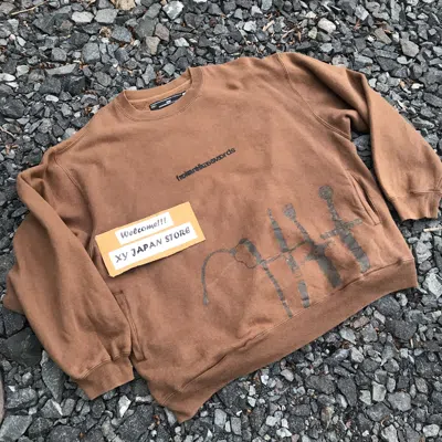 Pre-owned Number N Ine X Takahiromiyashita The Soloist Vintage Numbernine Four Swords Faded Brown Jumper (size Xl)