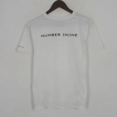 Pre-owned Number N Ine X Vintage Number (n)ine Custom Art Spell Out Tshirt In White