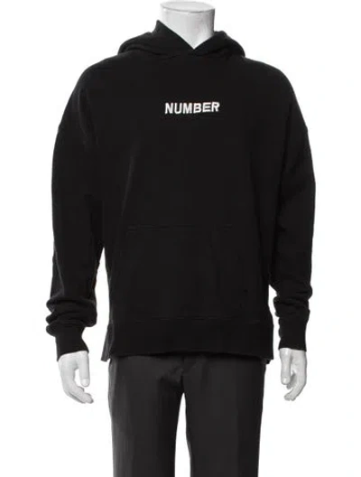 Pre-owned Number (n)ine Crew Neck Long Sleeve Hoodie In Black