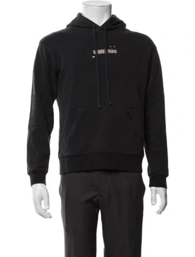 Pre-owned Number (n)ine Crew Neck Long Sleeve Hoodie In Black