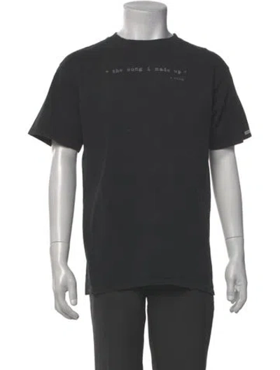 Pre-owned Number (n)ine 'elliott Smith Quote' Graphic Print T-shirt In Black