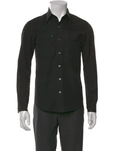 Pre-owned Number (n)ine Long Sleeve Western Shirt In Black