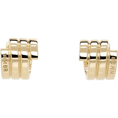 Numbering #4108 Earrrings In Gold