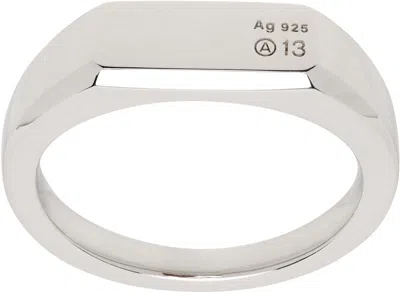 Numbering #7401 Ring In Silver