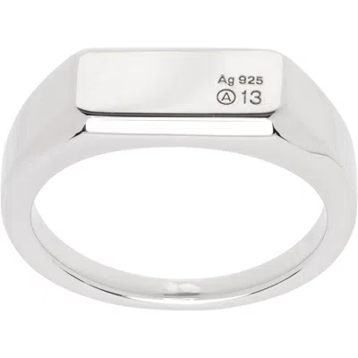 Numbering #7401 Ring In Silver