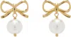 Numbering Gold & White #9111 Earrings In Multi