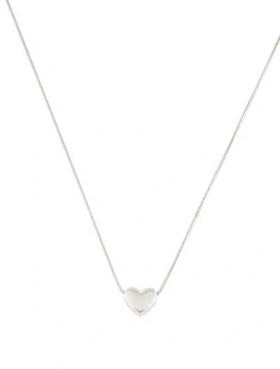 Pre-owned Numbering Heart Pendant Necklace, 17" In Multicolor