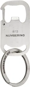 Numbering Silver #1009 Keychain In Brown