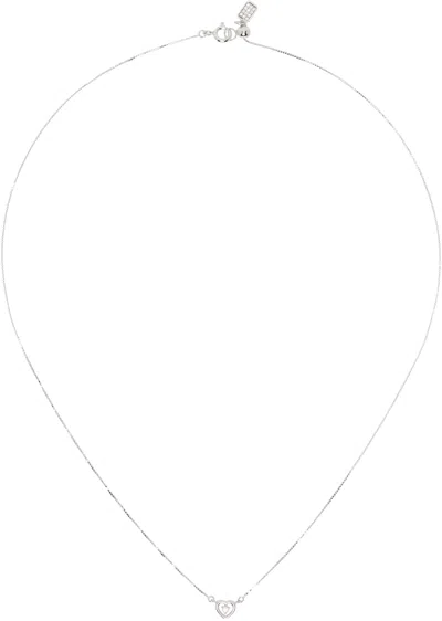 Numbering Silver #3717 Necklace In Silver/white