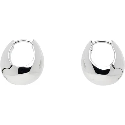 Numbering Silver 5116 Small Earrings In Metallic