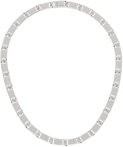 Numbering Silver #5838 Necklace In White