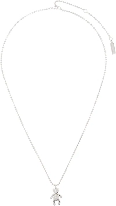 Numbering Silver #7714 Necklace In Green