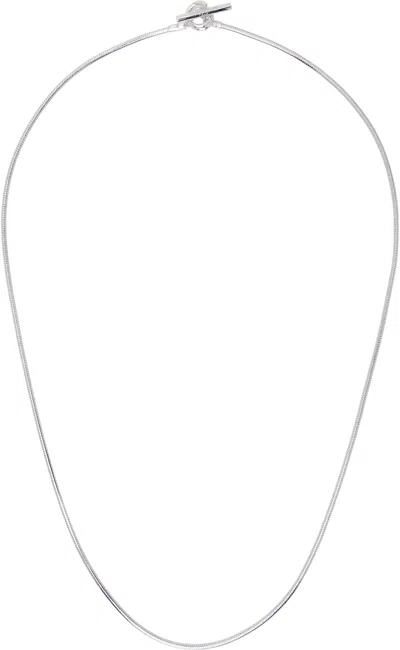 Numbering Silver #8703 Necklace In Metallic