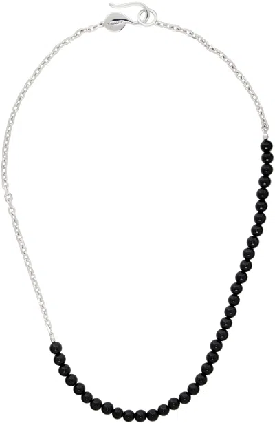 Numbering Silver & Black #7731 Necklace