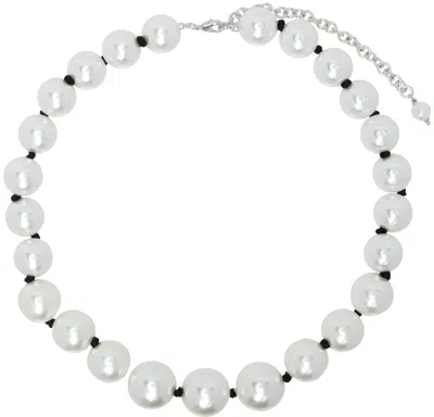 Numbering White #9723 Necklace In Black