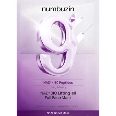 Numbuzin 4-pack No.9 Nad+ Bio Lifting-sil Full Face Mask & Lifting Band In Transparent