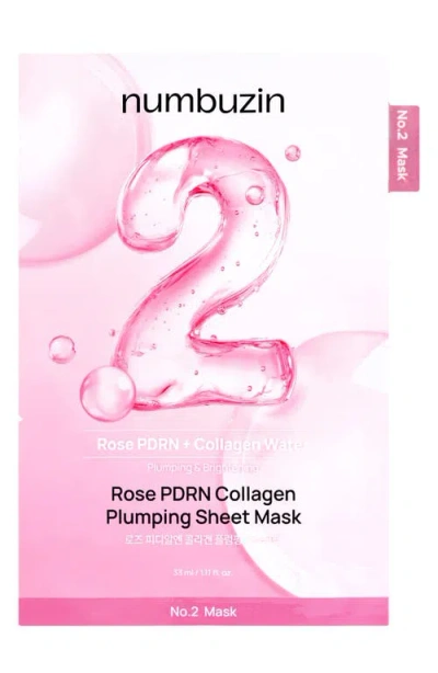 Numbuzin 5-pack No.2 Rose Pdrn Collagen Sheet Masks In Transparent