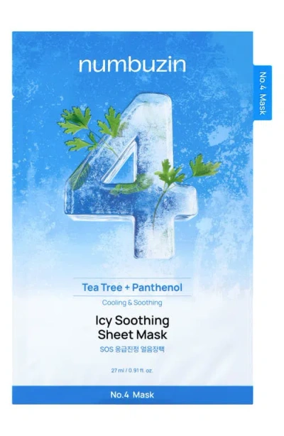 Numbuzin 5-pack No.4 Icy Soothing Sheet Masks In Transparent