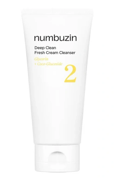 Numbuzin No.2 Deep Clean Fresh Cream Cleanser In Transparent