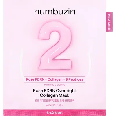 Numbuzin No.2 Rose Pdrn Overnight Collagen Mask In Transparent