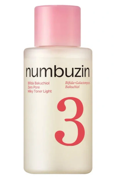 Numbuzin No.3 Bifida Bakuchiol Zero Pore Toner In Transparent