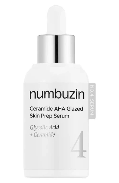 Numbuzin No.4 Ceramide Aha Glazed Skin Prep Serum In Transparent