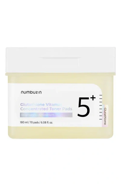 Numbuzin No.5 Glutathione Vitamin C Concentrated Toner Pads In Transparent