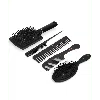 Nume Complete Brush & Comb Set In Black