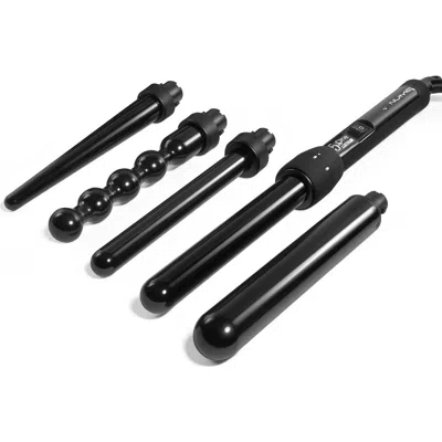 Nume Lustrum 5-in-1 Curling Wand Set | Interchangeable Barrel Styling Kit In Transparent