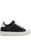 Numeris Atelier Contrast Stitching Sneakers In Black