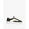 Numeris Mens  Eclipse Leather Trainers In Black