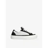 Numeris Mens White/blk Athena Skate Suede Trainers Eur 44 / 10 Uk In Multi