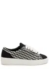Numeris Signet Liquorice Houndstooth Sneakers In Multi