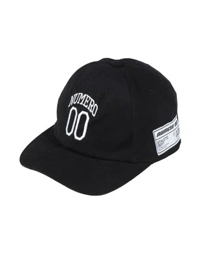 Numero 00 Man Hat Black Size Onesize Cotton