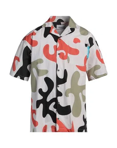 Numero 00 Man Shirt Light Grey Size S Cotton, Polyester In Multi