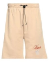 NUMERO 00 NUMERO 00 MAN SHORTS & BERMUDA SHORTS BEIGE SIZE M COTTON