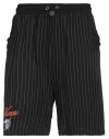 Numero 00 Man Shorts & Bermuda Shorts Black Size M Polyester, Viscose, Acrylic In Black