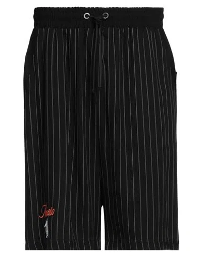 Numero 00 Man Shorts & Bermuda Shorts Black Size Xl Polyester, Acrylic