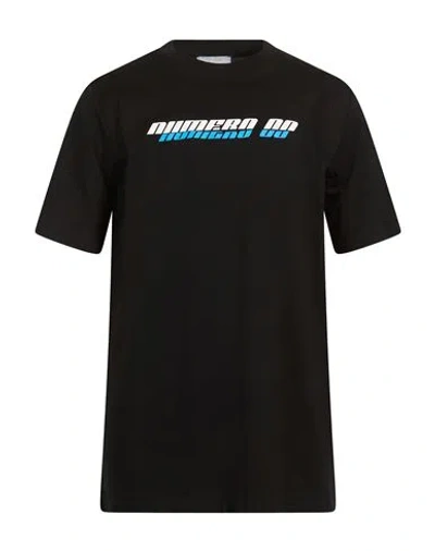 Numero 00 Man T-shirt Black Size Xl Polyester, Cotton
